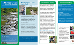 About Mimico Creek Watershed How You Can Help