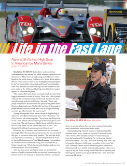 Alumna Shifts Into High Gear in American Le Mans Series by BILL STUDENC