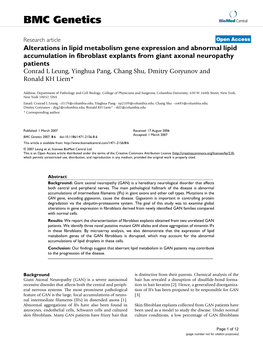 BMC Genetics Biomed Central