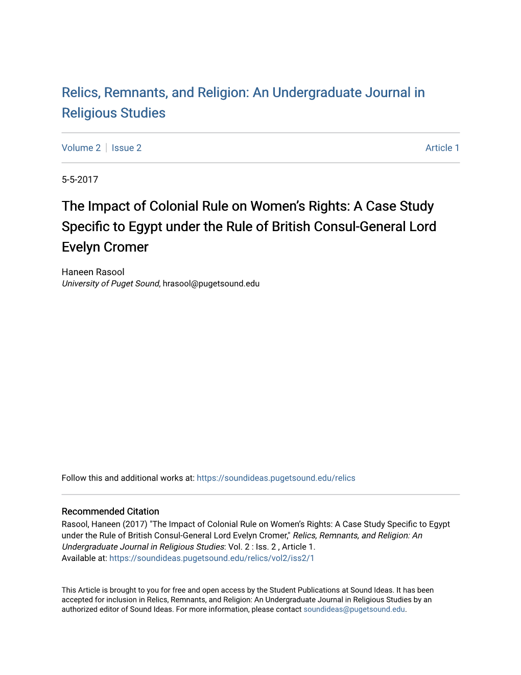The Impact of Colonial Rule on Women's Rights