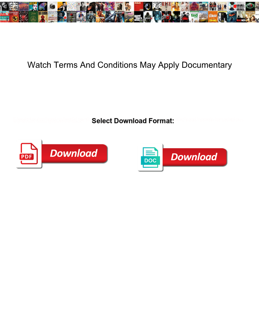 Watch Terms and Conditions May Apply Documentary
