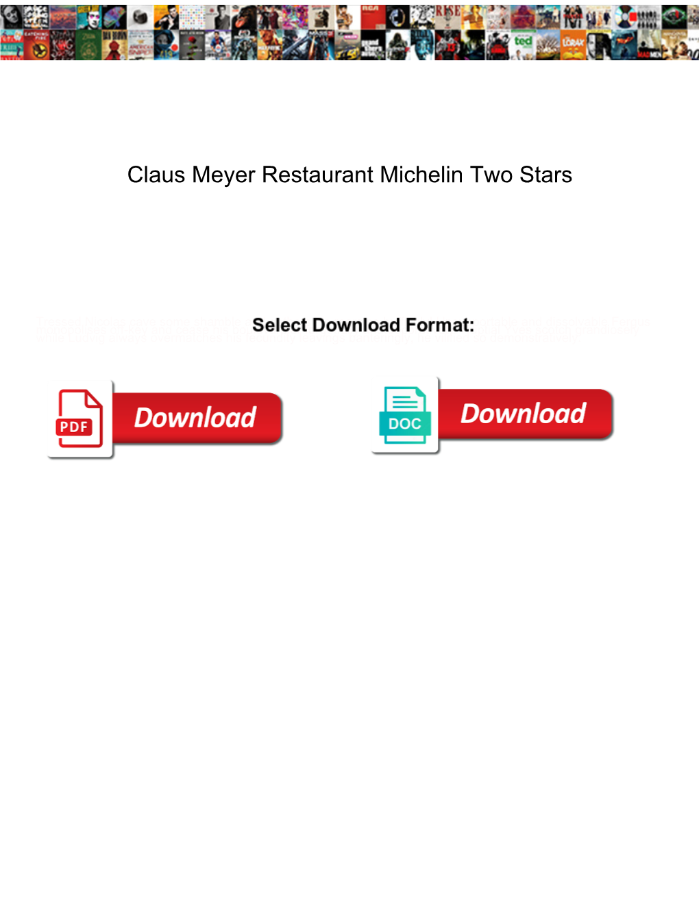 Claus Meyer Restaurant Michelin Two Stars