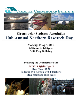 10Th Annual Northern Research Day
