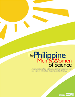 The Philippine Men & Women of Science | Volume XXVII