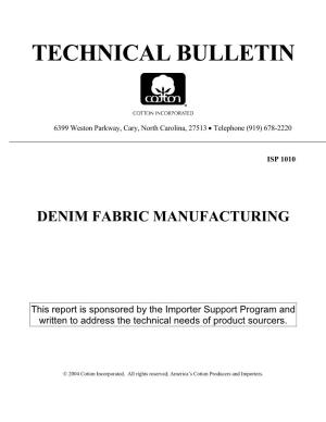 Denim Fabric Manufacturing