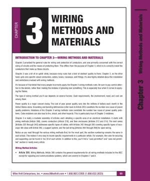 3 Wiring Methods and Materials
