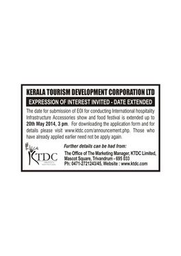 Kerala Tourism Development Corporation