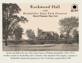 Rockwood Hall History