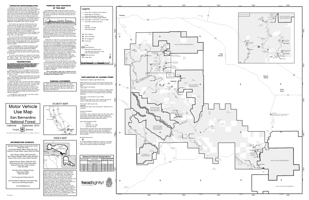 Motor Vehicle Use Map Operating That Vehicle in a City Or Other Developed Setting