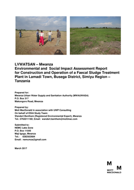 Mwanza Environmental and Social Impact Assessment Report For
