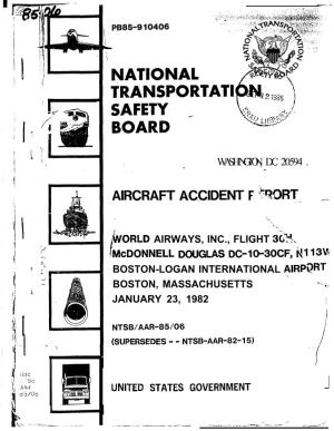 NTSB Accident Report