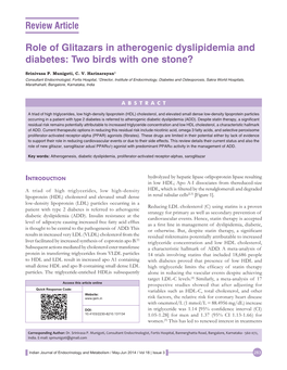 Role of Glitazars in Atherogenic Dyslipidemia and Diabetes: Two Birds with One Stone?