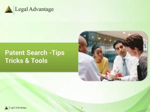 Patent Search -Tips Tricks & Tools