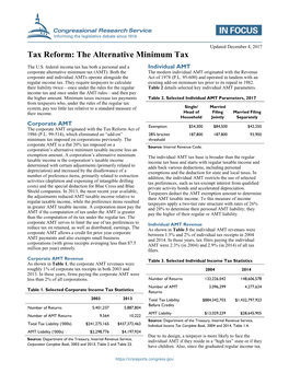 The Alternative Minimum Tax
