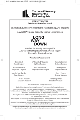 Download the Long Way Down Production Playbill