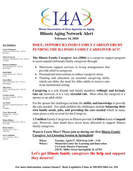 Illinois Aging Network Alert February 14, 2020