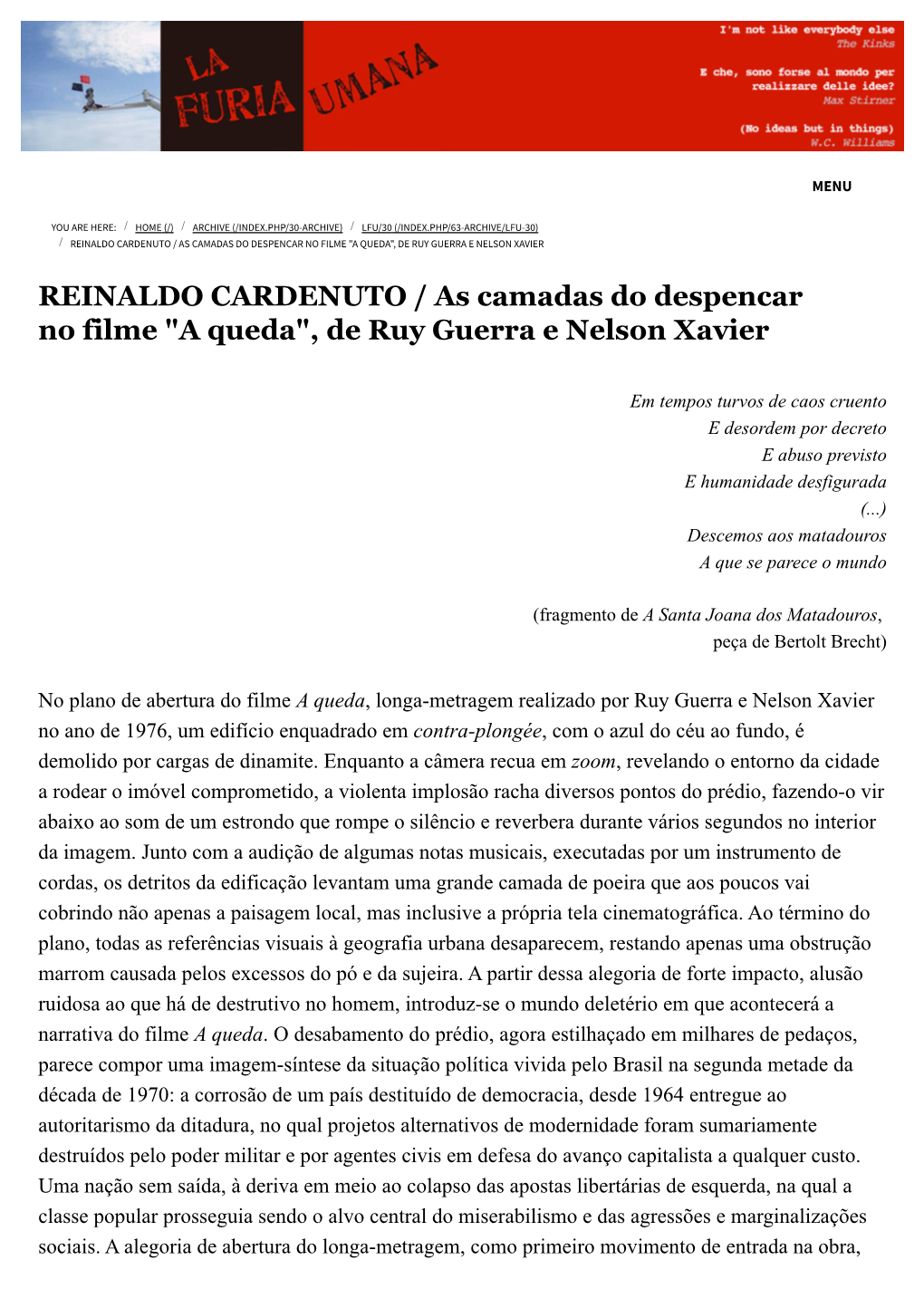 De Ruy Guerra E Nelson Xavier