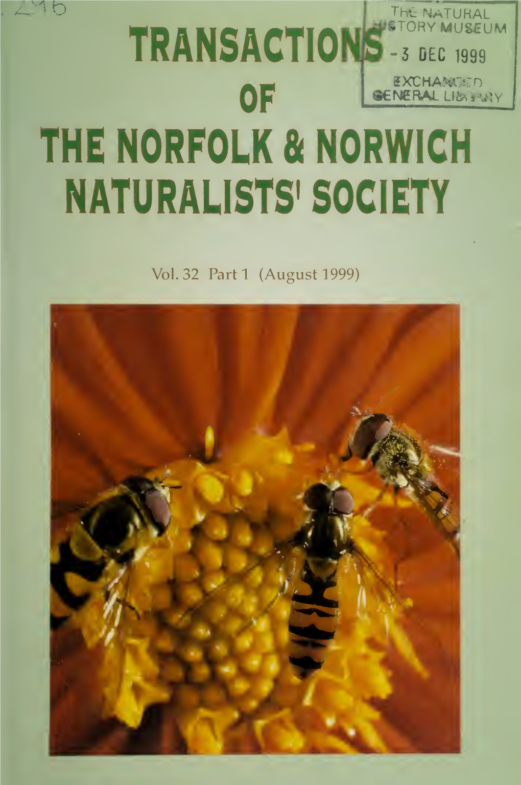 Transactions of the Norfolk and Norwich Naturalists' Society