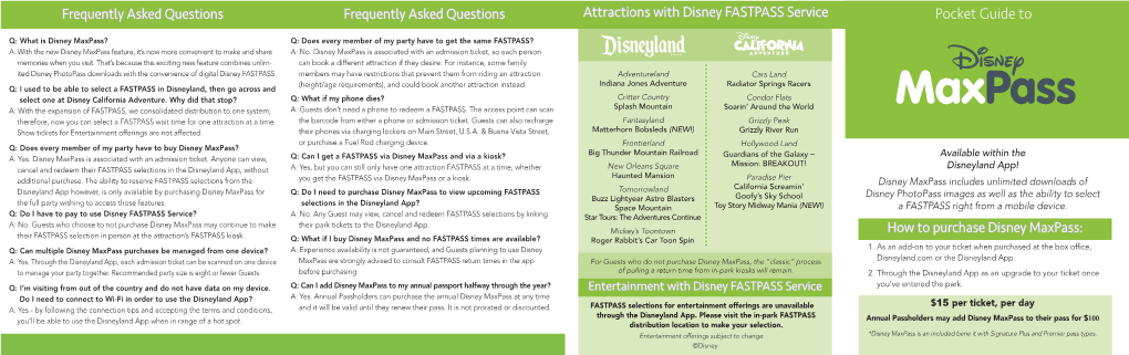 Disney's Maxpass Guide