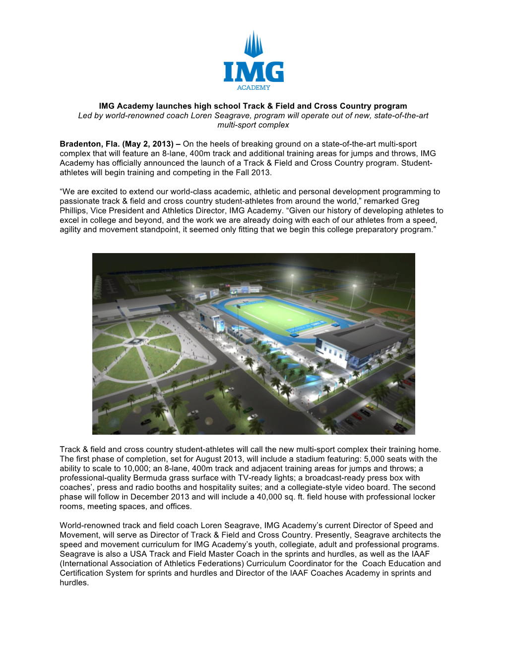 IMG Academy Launches High School Track & Field and Cross Country