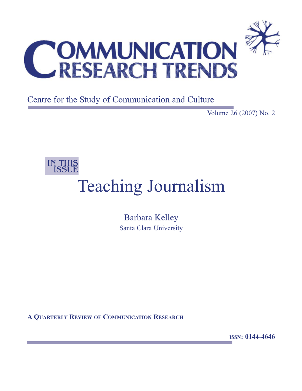 Teaching Journalism