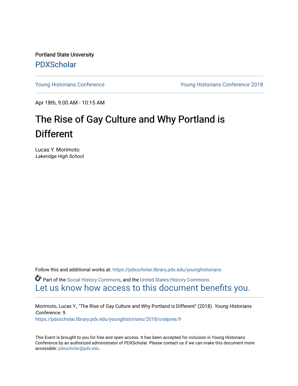 The Rise of Gay Culture and Why Portland Is Different