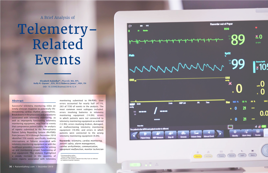 Telemetry– Related Events