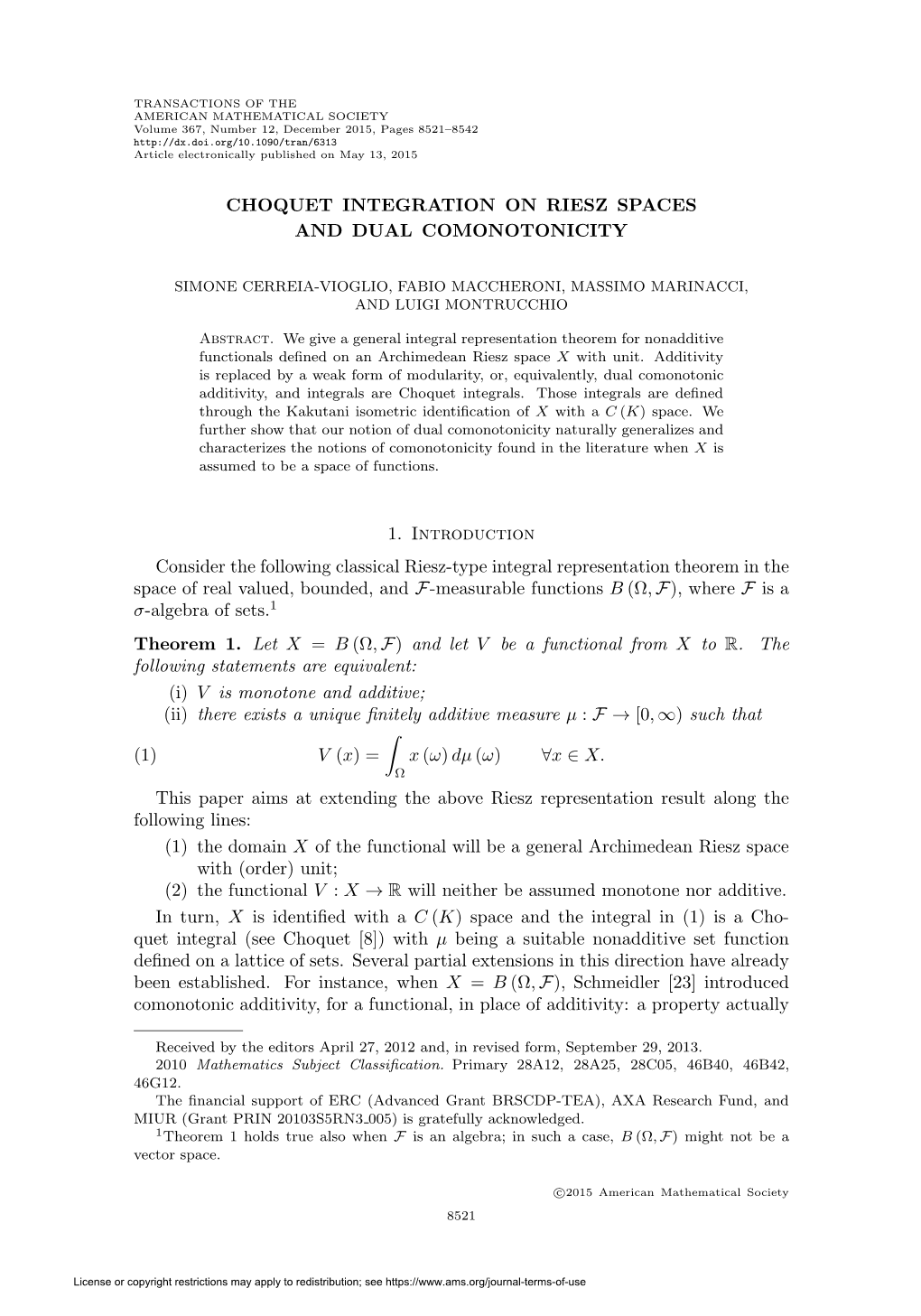 Choquet Integration on Riesz Spaces and Dual Comonotonicity