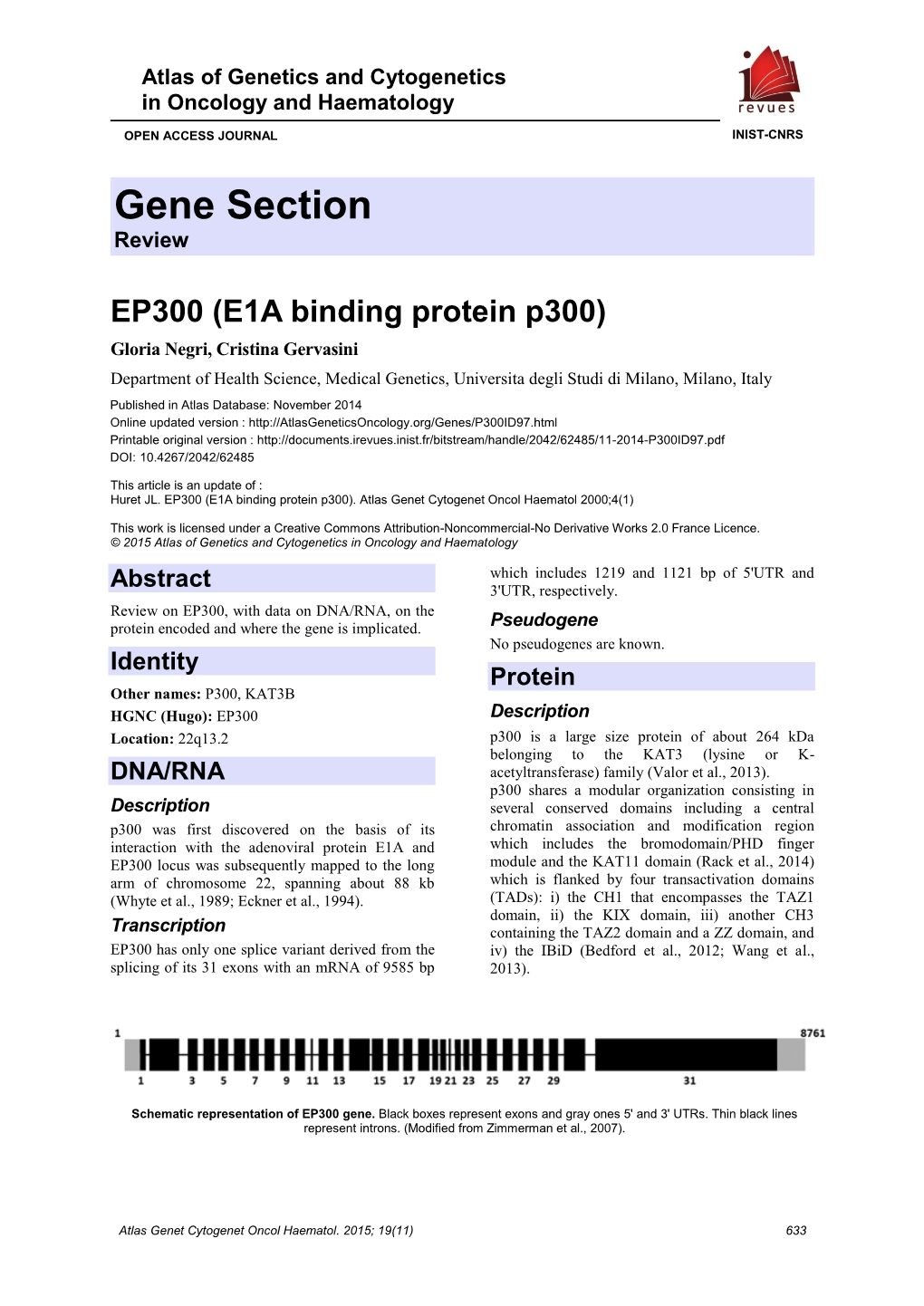 Gene Section Review