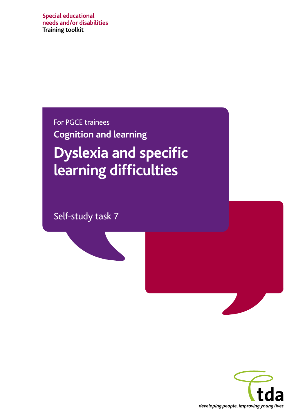 Dyslexia and Specific Learning Difficulties – Self-Study Task 7