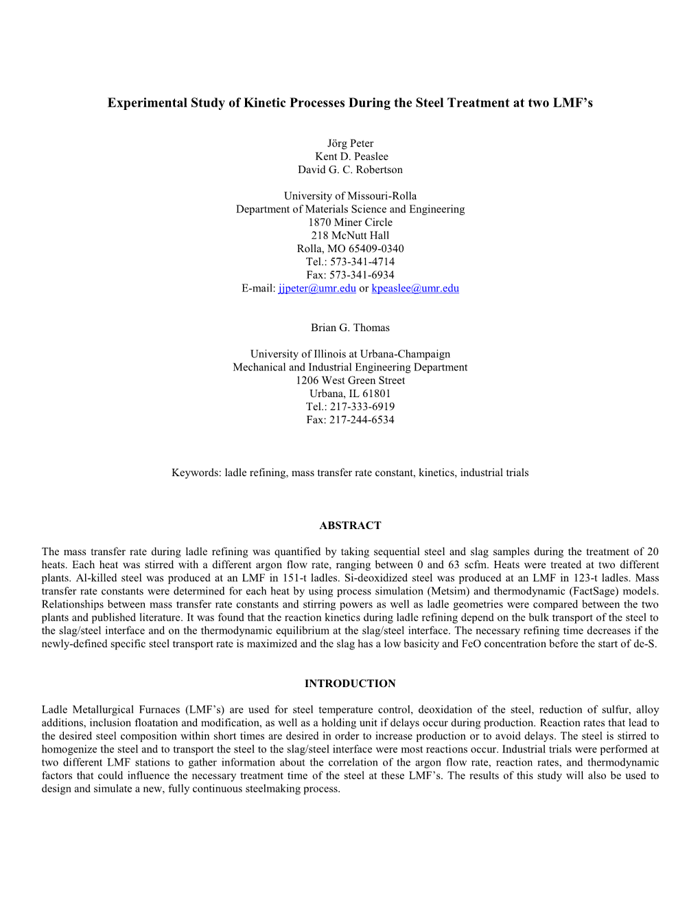 Kinetic Data Paper