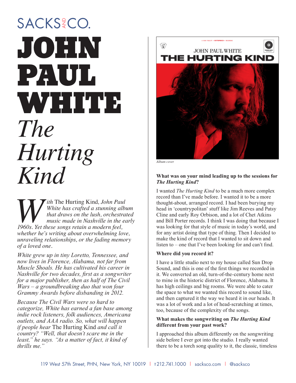 JOHN PAUL WHITE The