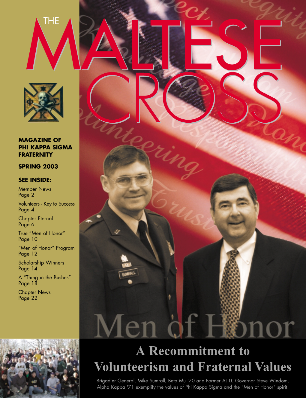 Maltese Crosscross Magazine of Phi Kappa Sigma Fraternity
