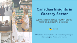 Canadian Insights in Grocery Sector