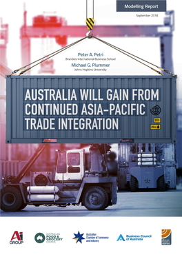 Australia Will Gain from Continued Asia-Pacific Trade Integration