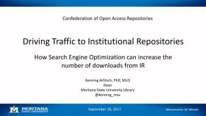 Driving Traffic to Institutional Repositories