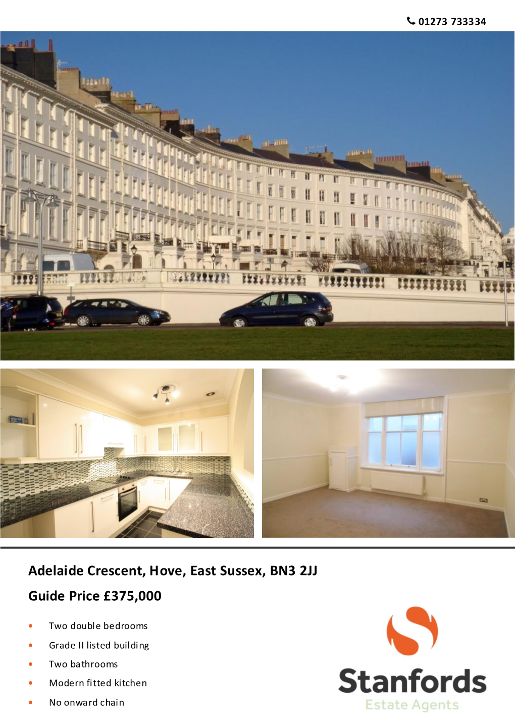 Guide Price £375,000 Adelaide Crescent, Hove, East Sussex, BN3