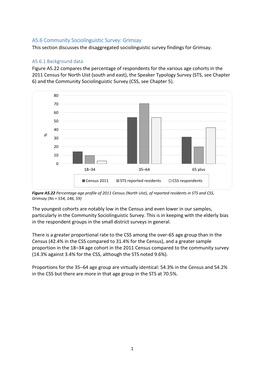 A5.6 Community Sociolinguistic Survey: Grimsay This Section Discusses the Disaggregated Sociolinguistic Survey Findings for Grimsay