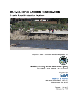 CARMEL RIVER LAGOON RESTORATION Scenic Road Protection Options