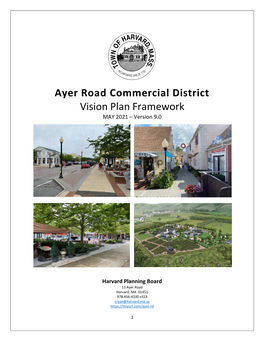 Ayer Road Commercial District Vision Plan Framework MAY 2021 – Version 9.0