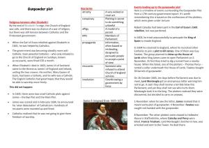 Gunpowder Plot Gunpowder Plot Here Is a Timeline of Events Surrounding the Gunpowder Plot Atrocity a Very Wicked Or from a 17Th-Century Government Report