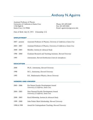 Anthony N. Aguirre