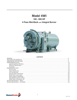 Model 4WI 100 - 800 HP