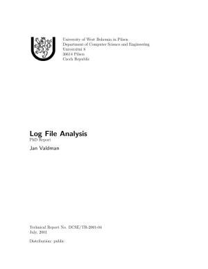 Log File Analysis Phd Report Jan Valdman