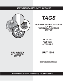 TAGS Multiservice Procedures for the Theater Air-Ground System