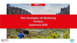 Plan Estratégico De Marketing Turístico Cajamarca 2020