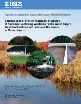Determination of Dilution Factors for Discharge of Aluminum-Containing Wastes by Public Water-Supply Treatment Facilities Into Lakes and Reservoirs in Massachusetts