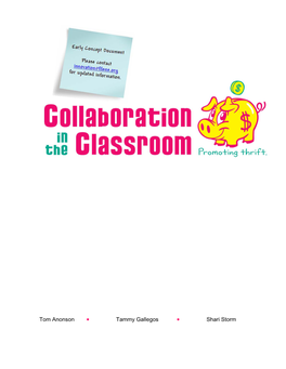 Collaboration in the Classroom – Promoting Thrift