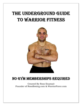 The Underground Guide to Warrior Fitness