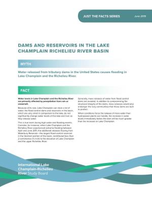 Dams and Reservoirs in the Lake Champlain Richelieu River Basin